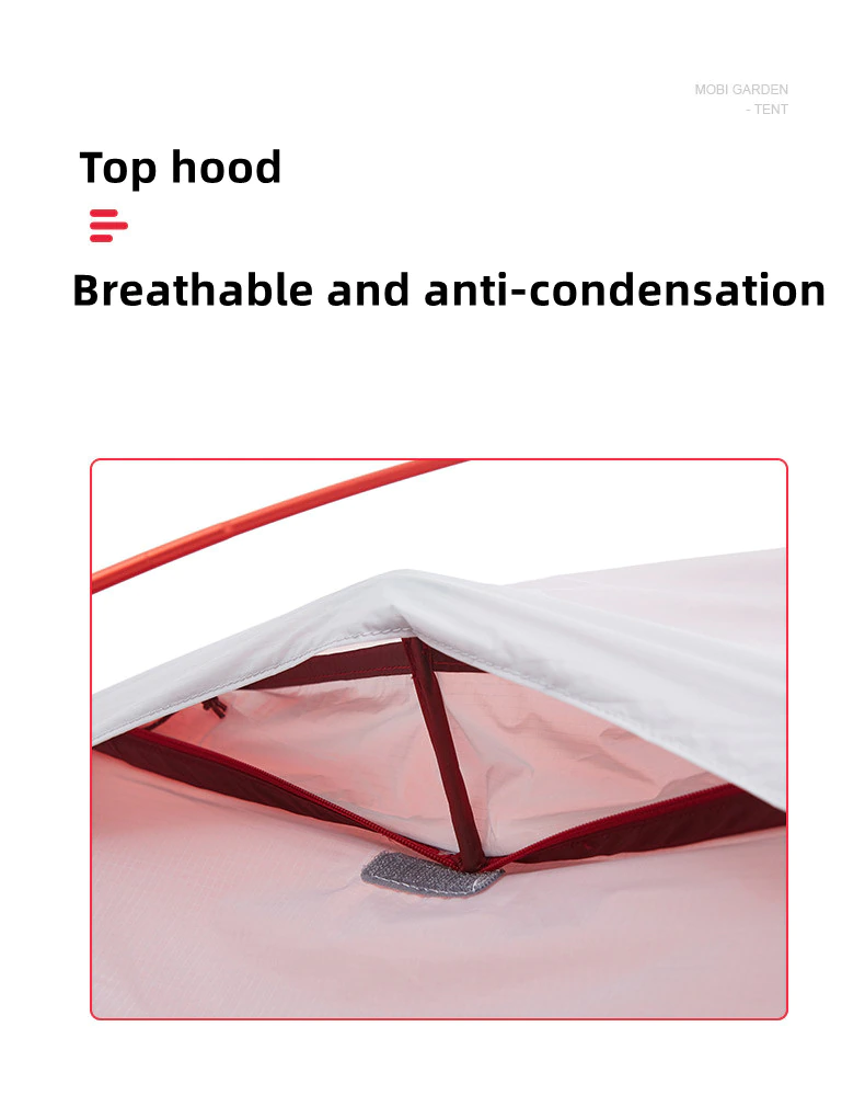Cheap Goat Tents Mobi Garden campeggio esterno campeggio antivento resistente alla pioggia traspirante tripla stagione DAC palo in alluminio tenda a doppio strato QY   